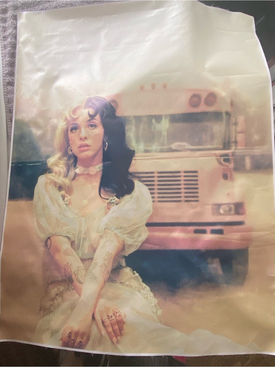 Other - Melanie Martinez Canvas Print - Pastel Pink & Cream Portrait
